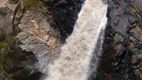 slow motion over agoyan waterfall ecuador Stock Footage Video (100% ...