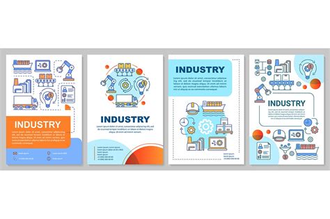 Industry brochure template layout | Brochure Templates ~ Creative Market