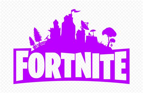 HD Purple Fortnite Logo Silhouette PNG | Diy birthday decorations ...