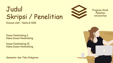 Contoh Template PPT Sidang Skripsi Jurusan Fashion Tema Sketchs