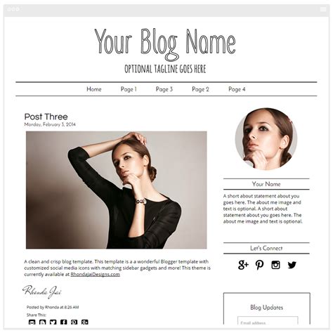 Minimalist Blogger Templates