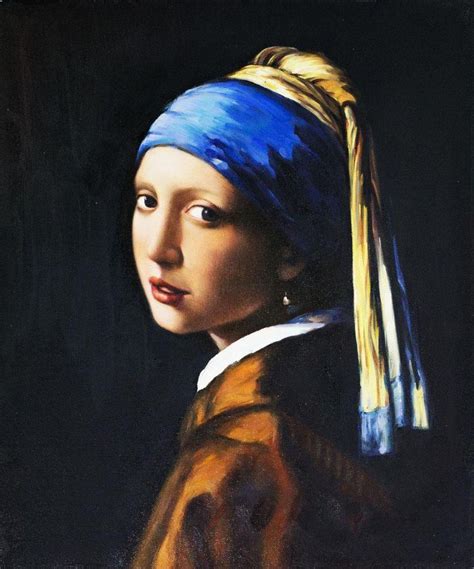 Vermeer, Girl with a Pearl Earring - Oil Painting