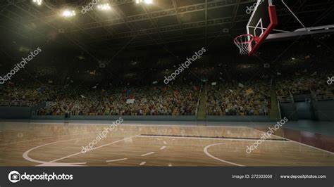 Professional Basketball Arena Tribunes Sport Fans Illustration Stock ...