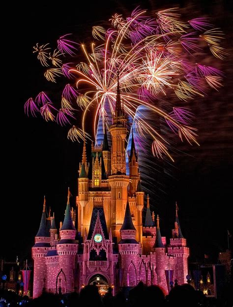 Magic Kingdom - Fireworks Friday...barely. | Disney castle, Disney ...