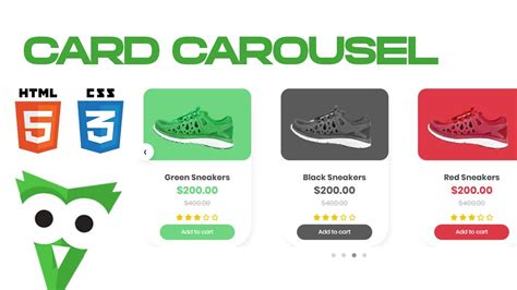 How to make a Product Card Carousel Slider with HTML/CSS & Owl Carousel ...