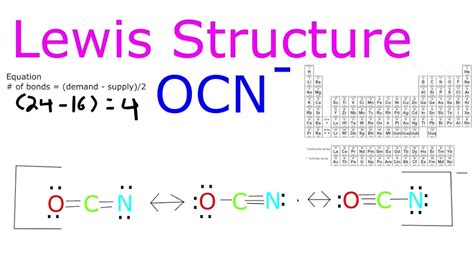 OCN- Lewis Structure - YouTube