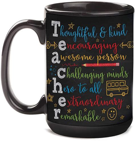 Colorful Teacher Personalized Mug | Teacher personalized, Personalized ...