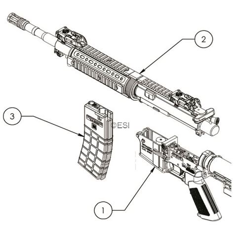 Tippmann M4 Carbine Airsoft Diagram