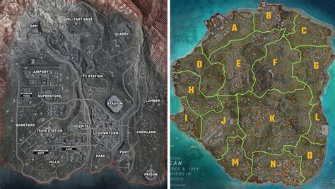 Call of Duty: Warzone - Verdansk vs Caldera map comparison