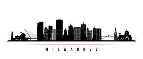 Milwaukee Skyline Silhouette. Stock Vector - Illustration of horizon ...