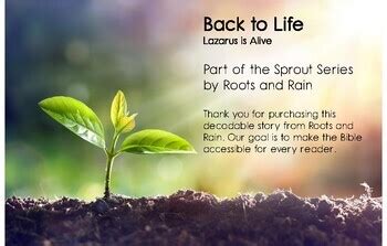 Back to Life - Jesus Heals Lazarus: A Decodable Bible Story by Roots ...