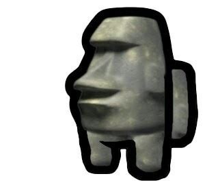 Create meme "Emoji moai, moai Emoji flexit, moai statue emoji ...