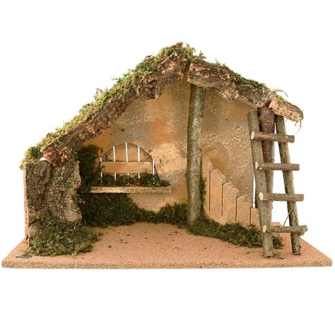 Fontanini Italian Stable With Ladder For 7.5 Inch Nativity Scene ...