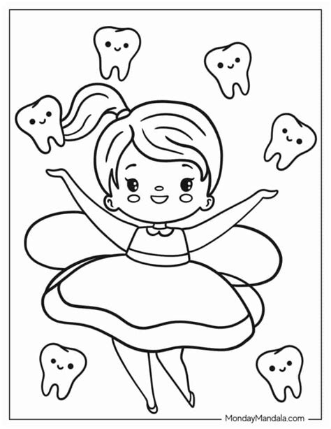 14 Tooth Fairy Coloring Pages (Free PDF Printables)