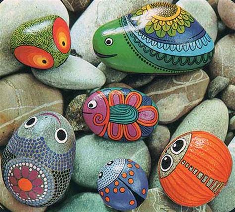 Painted Rocks for Artistic Yard and Garden Designs, 40 Cute ...