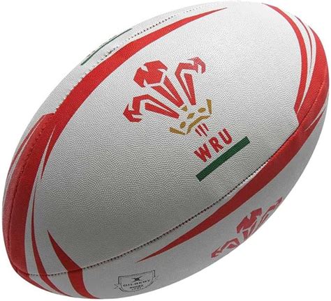 GILBERT International Supporter Wales Rugby Ball, 4: Amazon.co.uk: Clothing