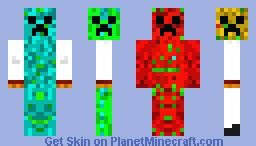 Rainbow Creeper Minecraft Skin