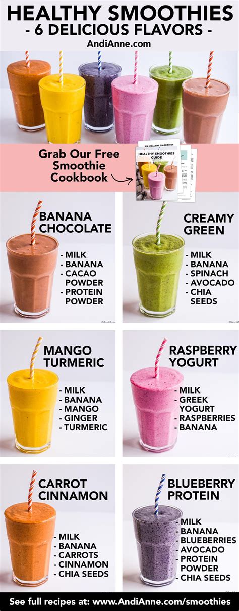 These healthy smoothies are delicious and one of the easiest homemade ...