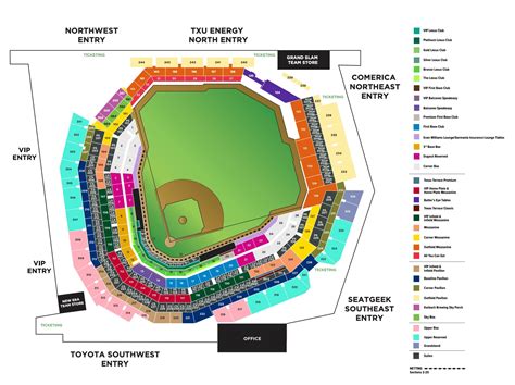 Texas Ranger Seating Chart | Cabinets Matttroy