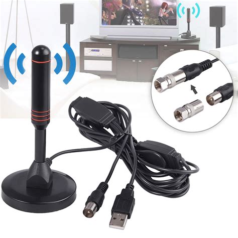 Portable TV Antenna Aerial DVB-T Best High Definition Caravan Digital ...