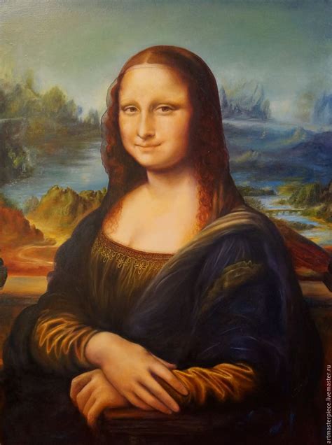 Mona Lisa . Leonardo da Vinci . Manually copy oil , 60x80 cm . в ...