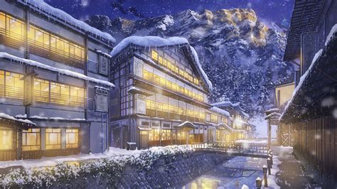 Anime Winter Scenery Wallpaper