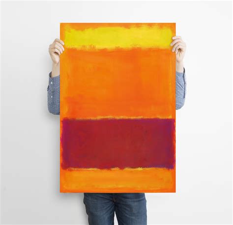 Mark Rothko Print Yellow Orange Red Print Modern Art | Etsy