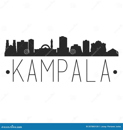 Kampala Uganda. City Skyline. Silhouette City. Design Vector. Famous ...