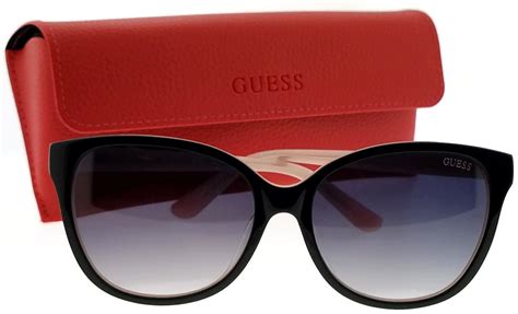 GUESS - Guess GU7546-01B-56 Cat Eye Women’s Black Frame Smoke Lens ...