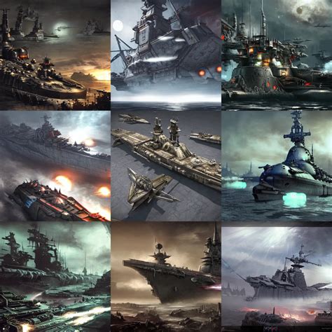 strategic class dreadnought by greg rutkowski trending | Stable ...