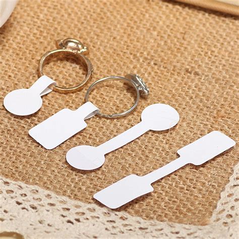 4.8cm*1.8cm 100pcs/bag Blank Price Tags Necklace Ring Jewelry Labels ...