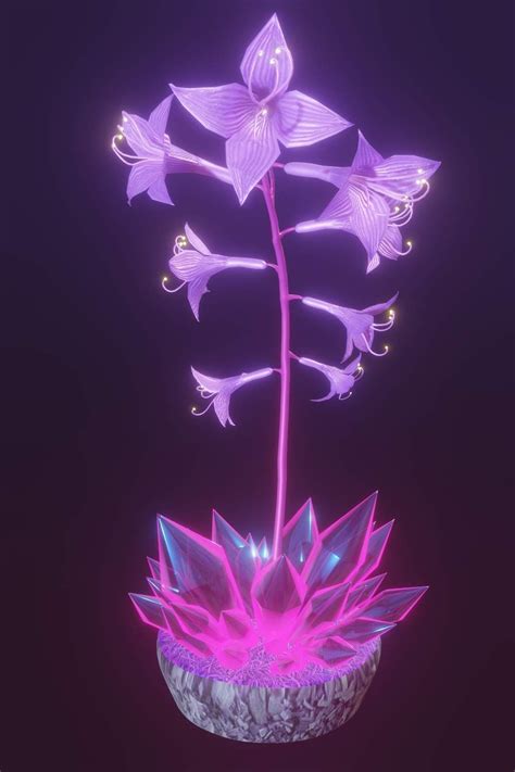 Magical Flower 3D Model | Plant magic, Fantasy props, Plant art