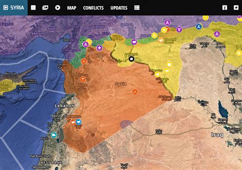 Estación de policía lealtad Ligero syria live map Bolsa Amado Contribuir