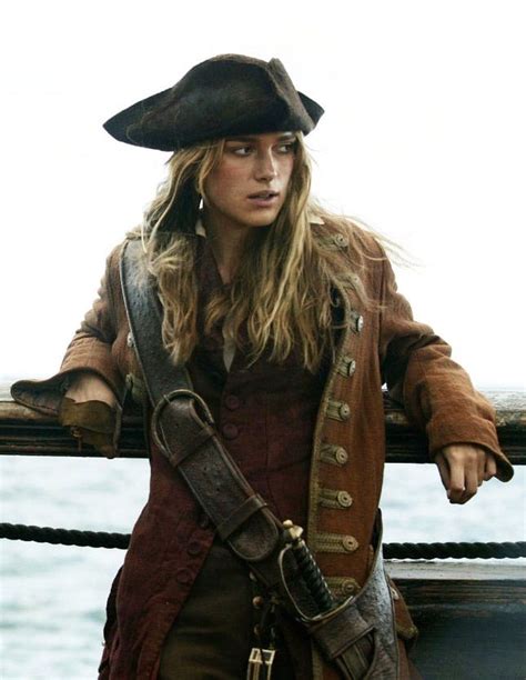 Elegant Keira Knightley as Elizabeth Swann in Pirates of the Caribbean