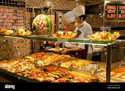 Istanbul Istiklal Caddesi Beyoglu restaurant Turkey Stock Photo ...