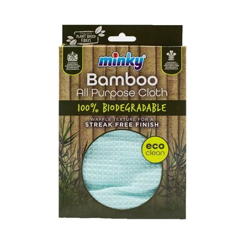 Minky Bamboo All Purpose Cloth 100% Biodegradable - Branded Household ...