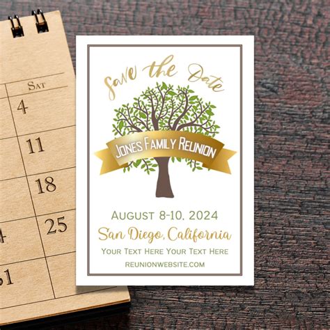 Family Reunion Save the Date Invitation Card Editable Family - Etsy