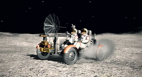 Apollo 15 mission (Lunar Rover) - 3D scene - Mozaik Digital Education ...