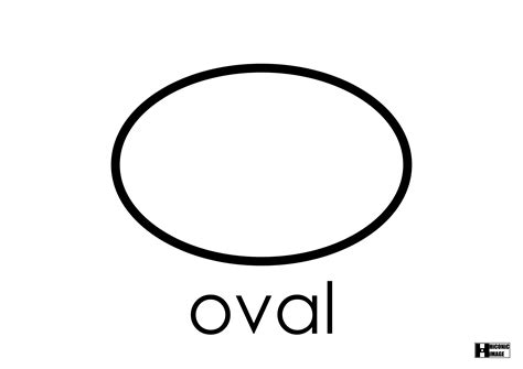 Printable Oval Shape