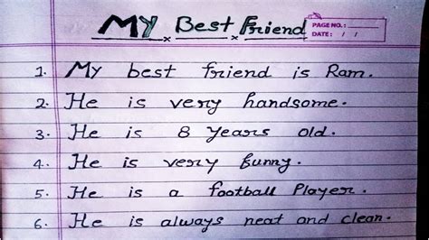 Essay On My Best Friend In English For Class 1 – Telegraph