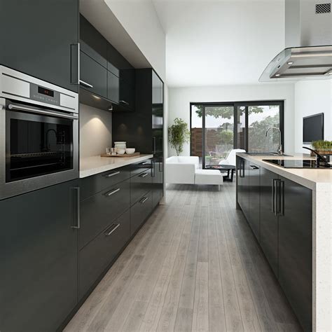 Maida gloss dark grey can create a modern look for any kitchen http ...