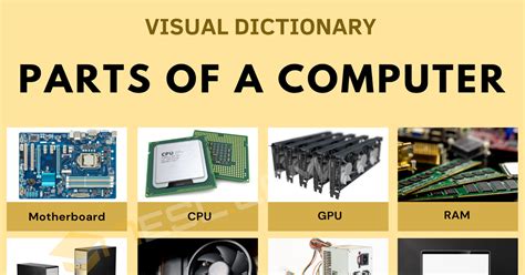 Computer Parts Names in English • 7ESL