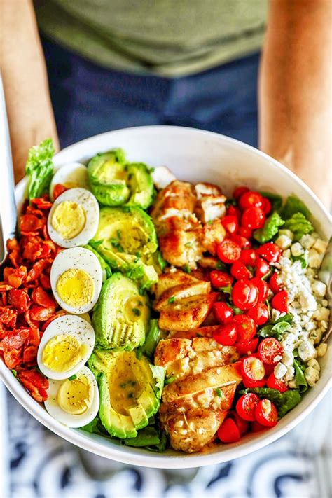 Chicken Cobb Salad Recipe | Chicken lunch recipes, Easy healthy lunches ...