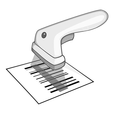 Barcode Scanner Icon Gray Monochrome Style, Can Drawing, Bar Drawing ...