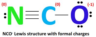 NCO- Formal charge, How to calculate it with images?