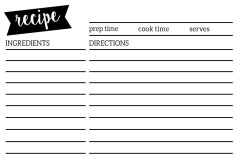 Full Page Editable Recipe Template Several Other Organizing with ...