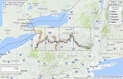 Finger Lakes Trail Interactive Map - Uiuc Spring Break 2024