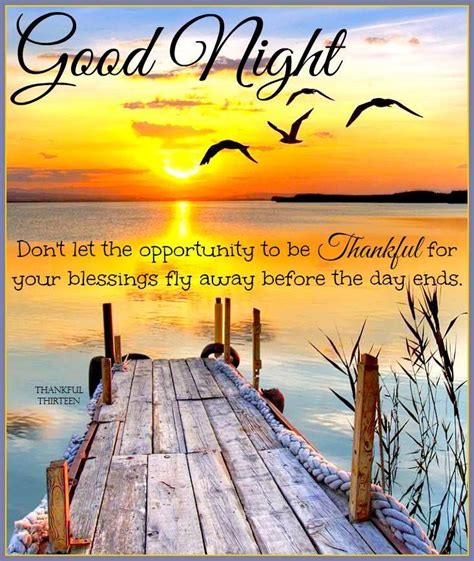 Good Night Be Thankful For Your Blessings Pictures, Photos, and Images ...