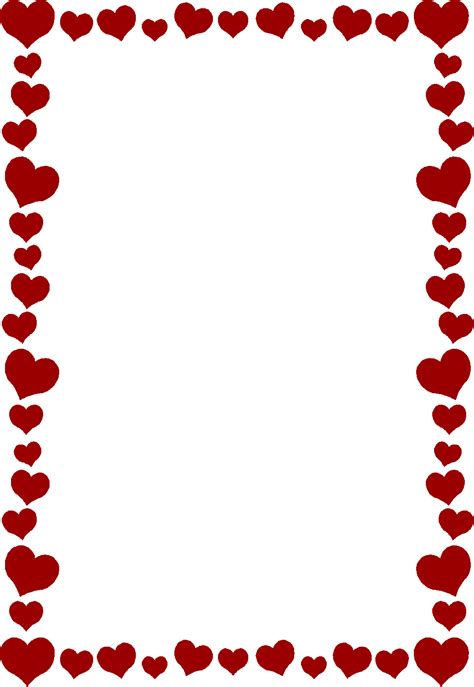 Printable Heart Border - Printable Word Searches