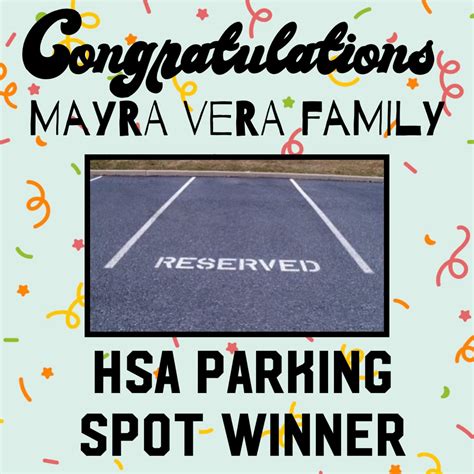 Congrats to our Parking Spot Raffle Winner!